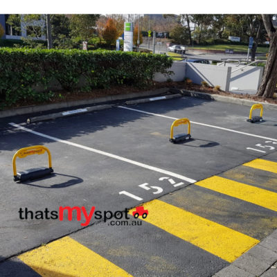 smart-phone-parking-bollard-installed-outdoors-raised-tms-apl3-and-tms-apl4